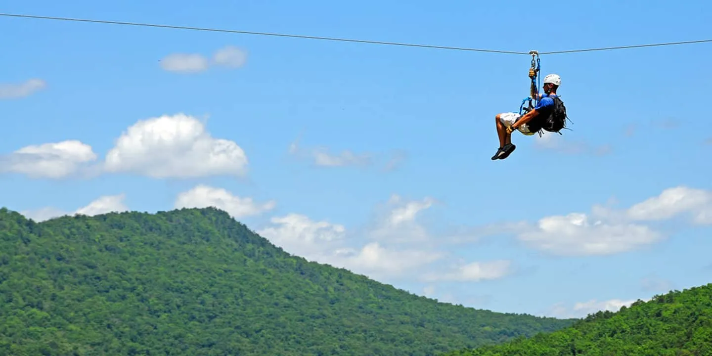 Honey Hollow: zip line at Massanutten Resort
